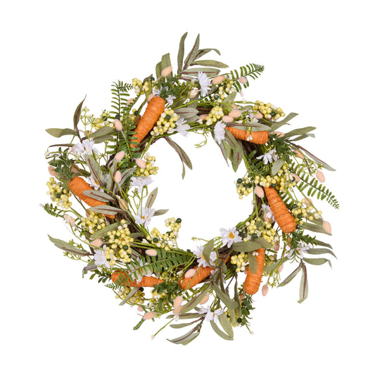 50 CM CARROT MEADOW WREATH