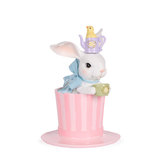 PASTEL BUNNY IN TOP HAT