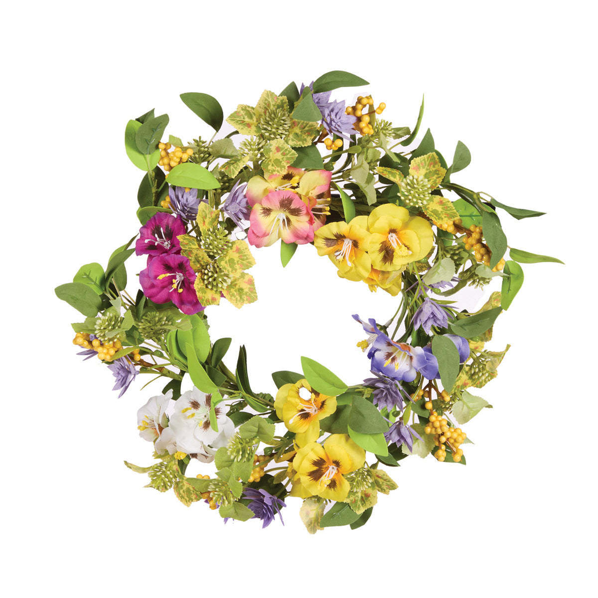 35 CM PANSY WREATH