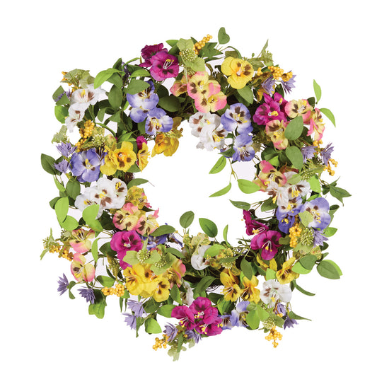 60 CM PANSY WREATH