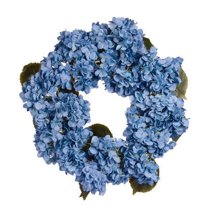 LUXE BLUE HYDRANGEA WREATH