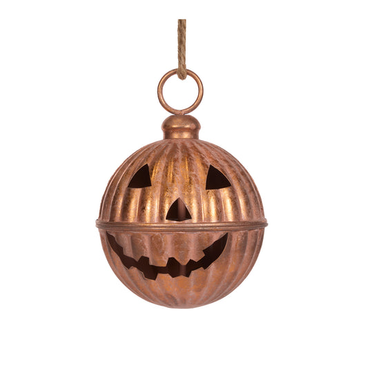 20 CM RIBBED JACK-O-LANTEN BELL