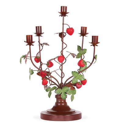 RUST STRAWBERRY CANDELABRA