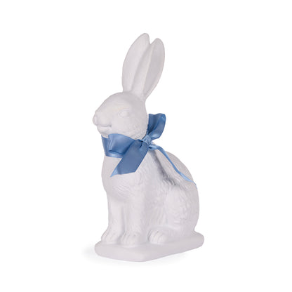 LARGE BLUE RIBBONED RABBIT