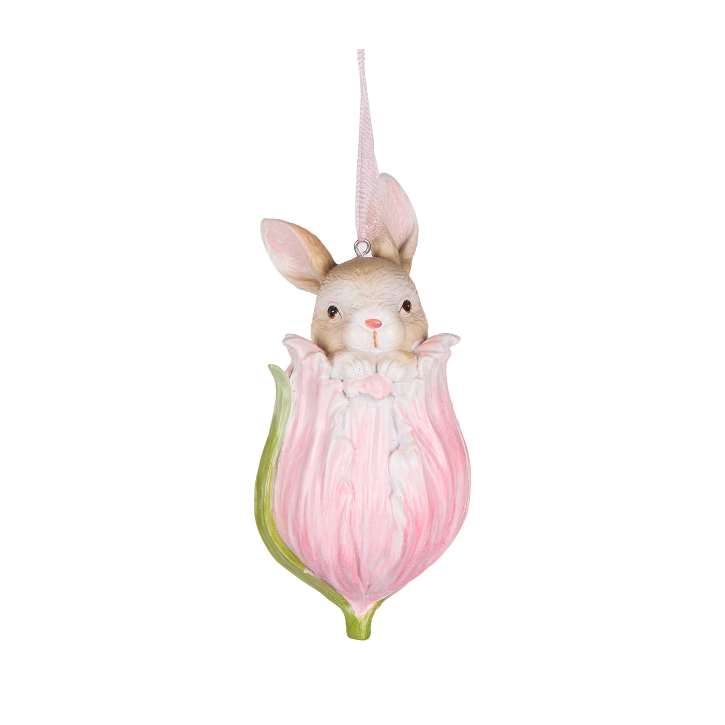 HANGING BUNNY IN TULIP