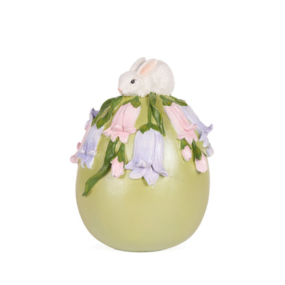 SPRING FLORAL BUNNY EGG