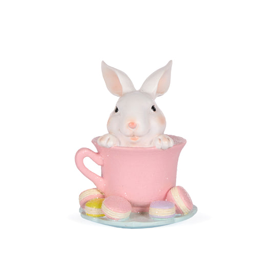 MACARON BUNNY IN TEACUP