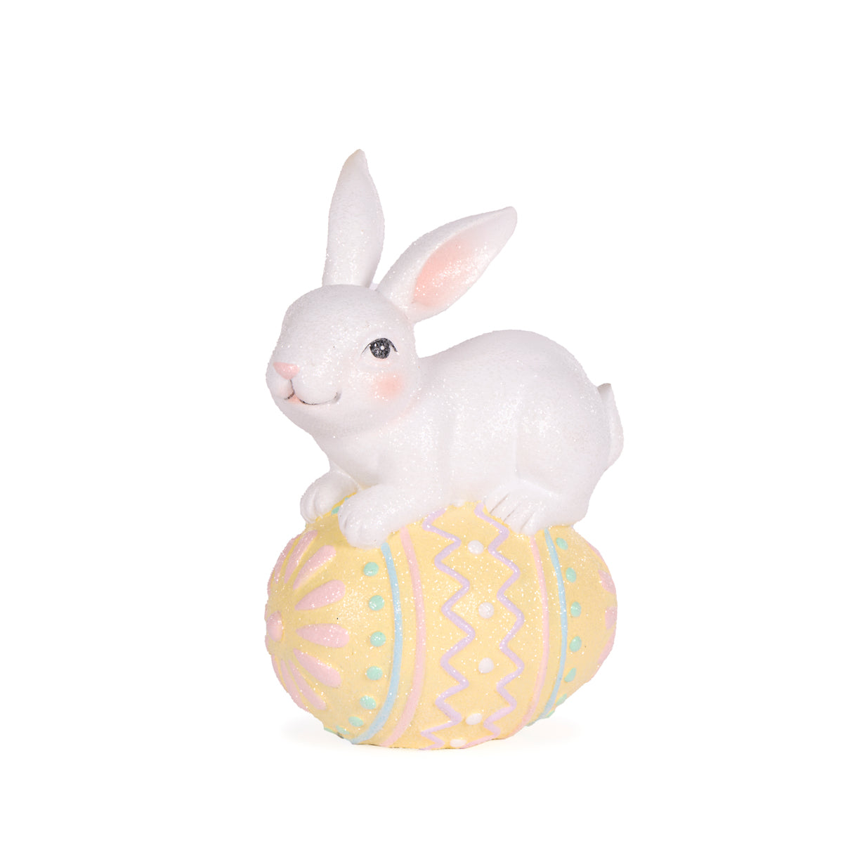 RABBIT BALANCING ON PASTEL EGG