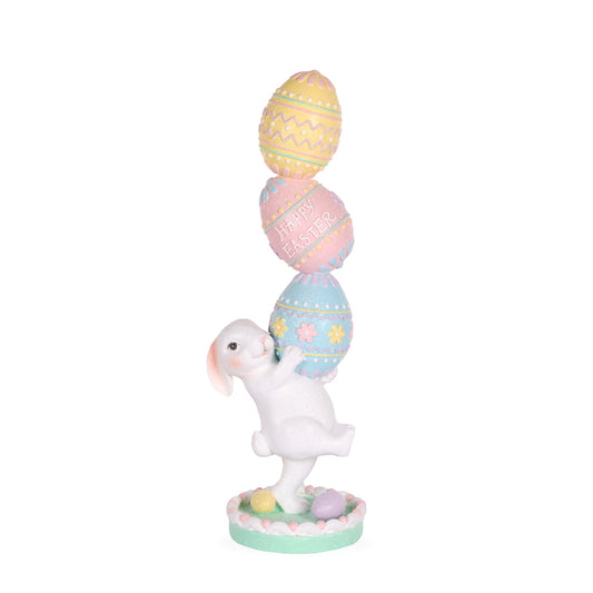 BUNNY BALANCING EGG STACK