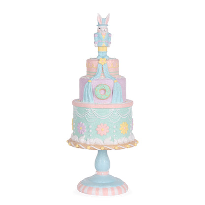 PASTEL CAKE WITH NUTCRACKER