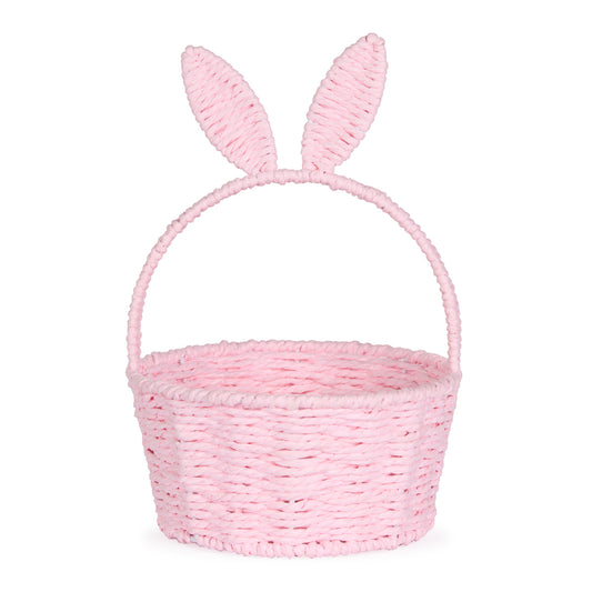 PINK BUNNY EARS BASKET