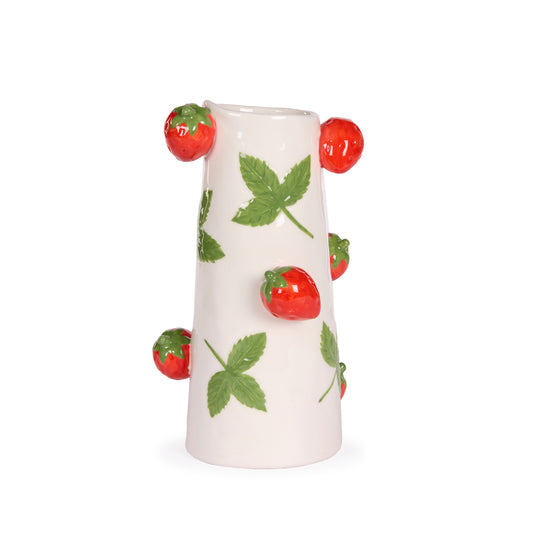 LARGE STRAWBERRY PATCH VASE