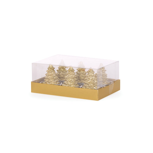 6/PK GOLD TREE T/LIGHTS