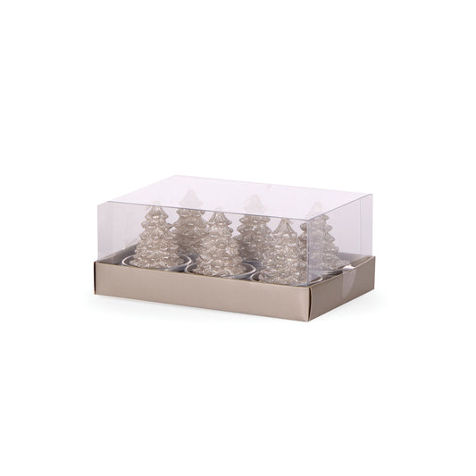 6/PK CHAMPAGNE TREE T/LIGHTS