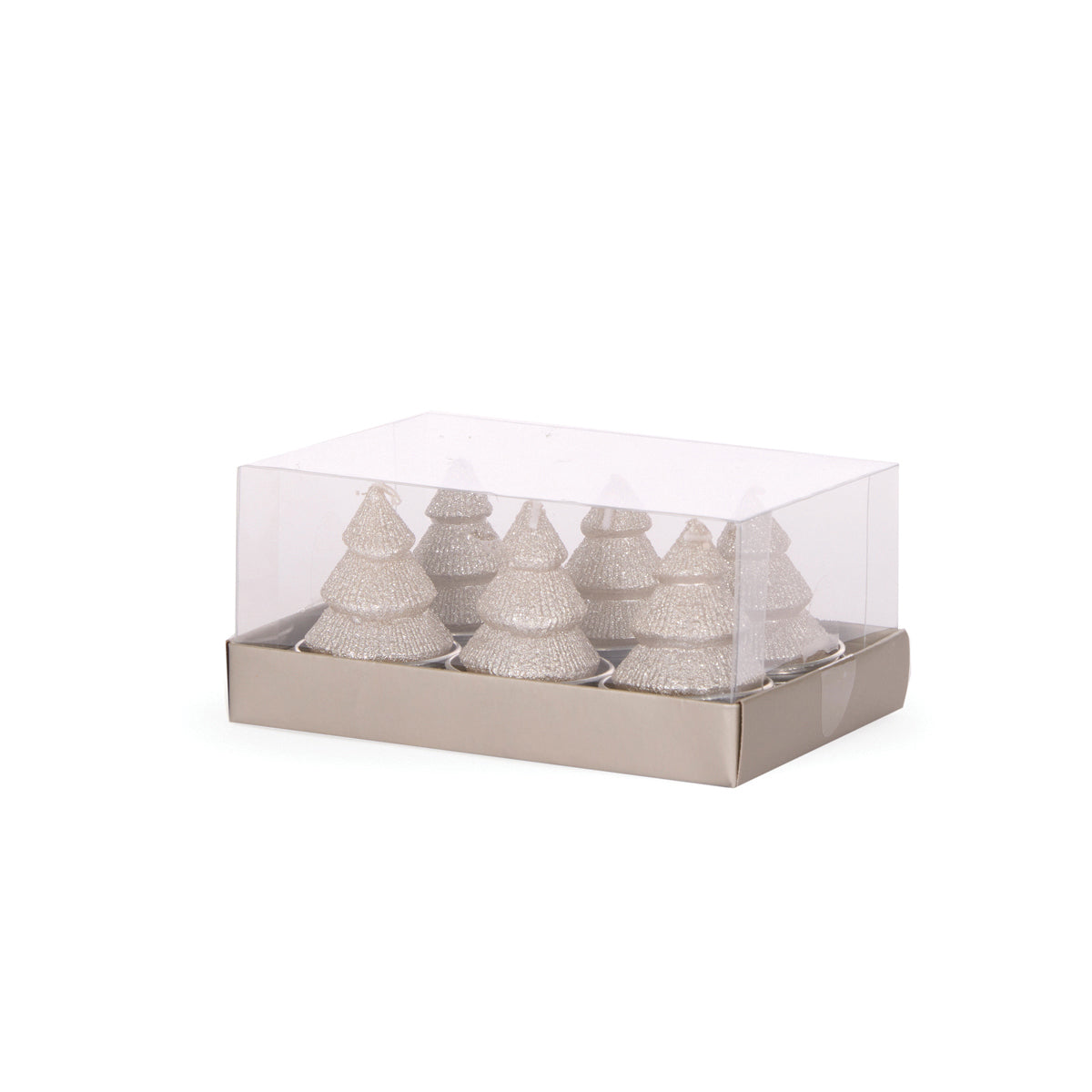 6/PK CHAMPAGNE LAYERED TREE T/LIGHTS