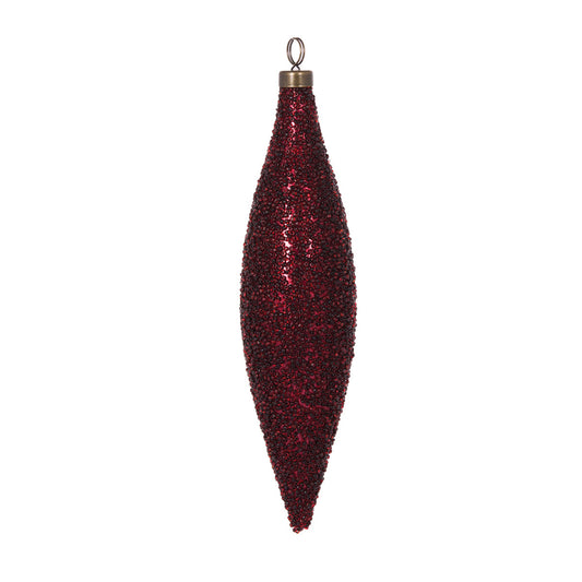 BURGUNDY CAVIAR LONG DROP