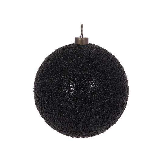 10 CM BLACK CAVIAR BAUBLE