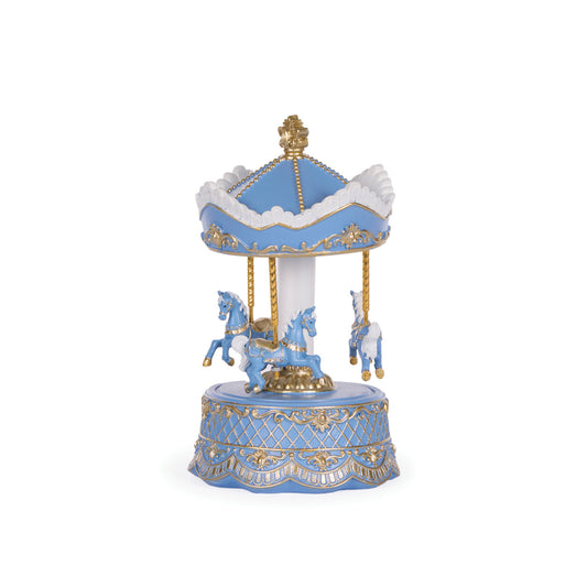 EXQUISITE BLUE AND WHITE CAROUSEL