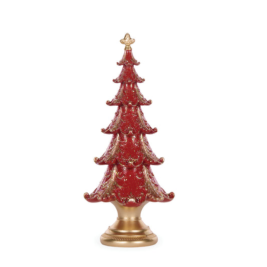 30.5 CM RED LAYERED TREE