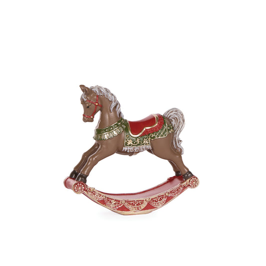 11.5 CM EXQUISITE TRADITIONAL ROCKING HORSE
