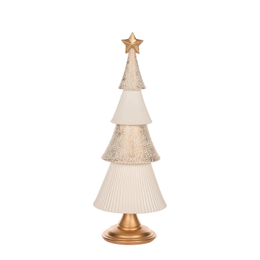 41 CM IVORY AND GOLD LAYERED TREE