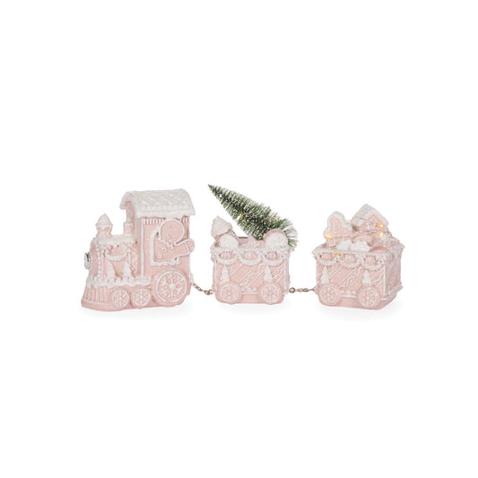 LED PINK GINGERBREAD TRAIN