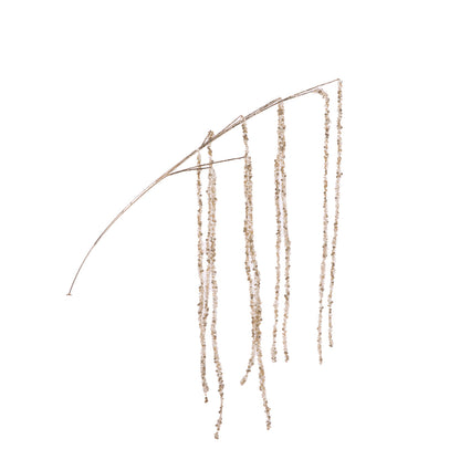 73cm Long Champagne Crystal Branch