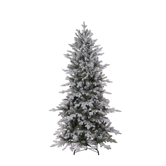 5.5 FT SLIM NORWEGIAN FIR SNOW TREE - 280 LED