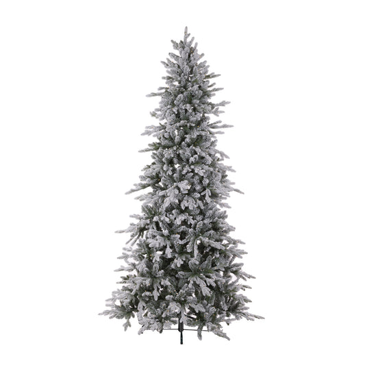 7.5 FT SLIM NORWEGIAN FIR SNOW TREE - 480 LED