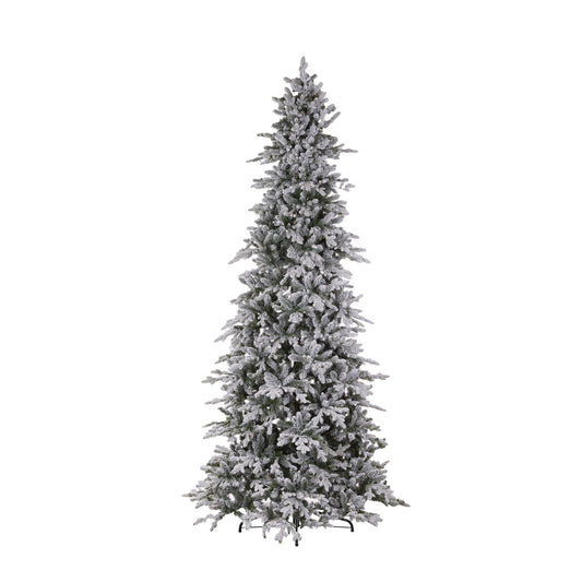 9.5 FT SLIM NORWEGIAN FIR SNOW TREE - 730 LED