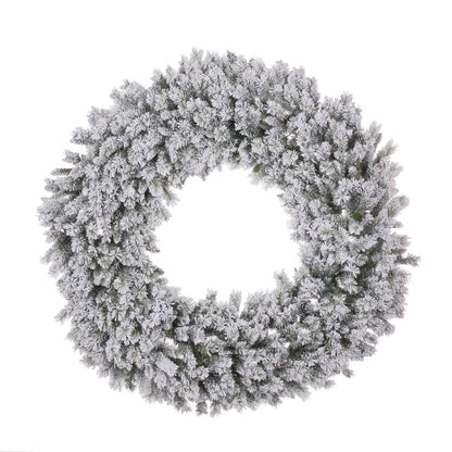 150cm Luxe Fir Snow Wreath - 150 LED