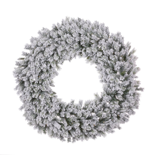 150 CM LUXE FIR SNOW WREATH - 150 LED