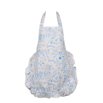 December Frost Cotton Apron