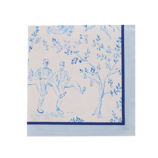 SET/4 DECEMBER FROST COTTON NAPKINS