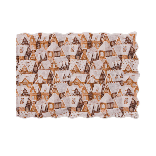 GINGERBREAD SPICE COTTON TABLE RUNNER