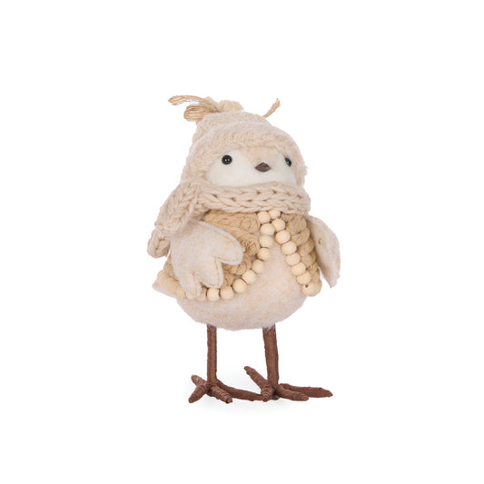 KNITTED BIRD WITH HAT