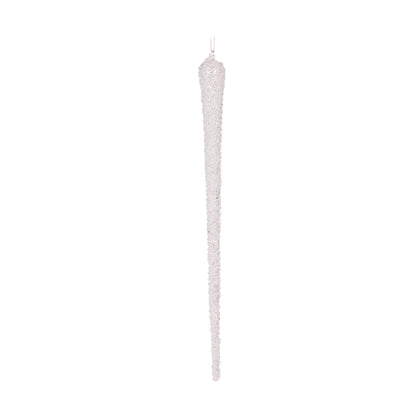 WHITE GLITTERED DROP