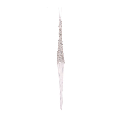 SILVER ENCRUSTED DIAMOND DROP