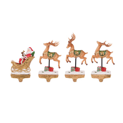 SANTA SLEIGH STOCKING HOLDER