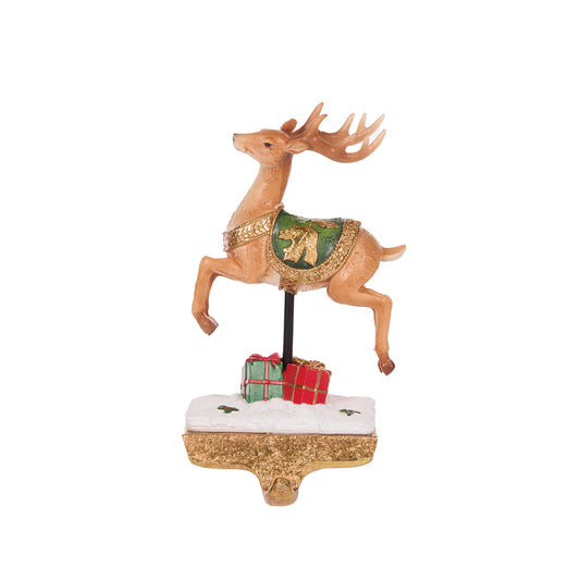 LEAPING REINDEER STOCKING HOLDER