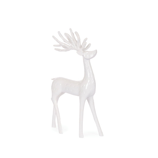 31.5 CM WHITE MINIMAL REINDEER