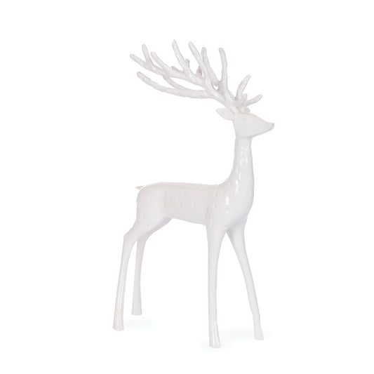 44.5 CM WHITE MINIMAL REINDEER