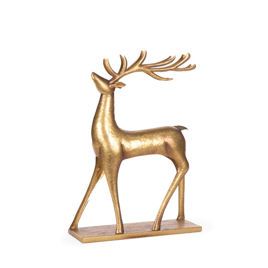 39.5 CM METALLIC METAL REINDEER