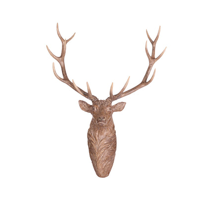126.5cm Wood Carved Reindeer Wall Decor