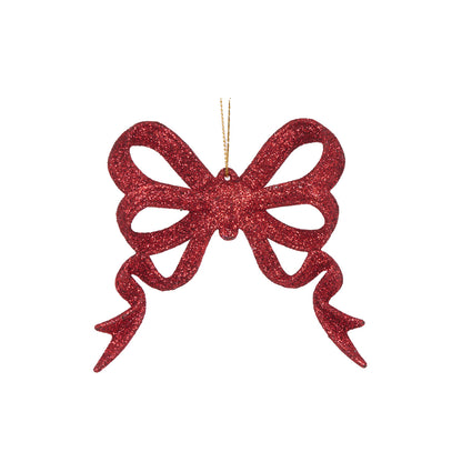 RED GLITTER BOW