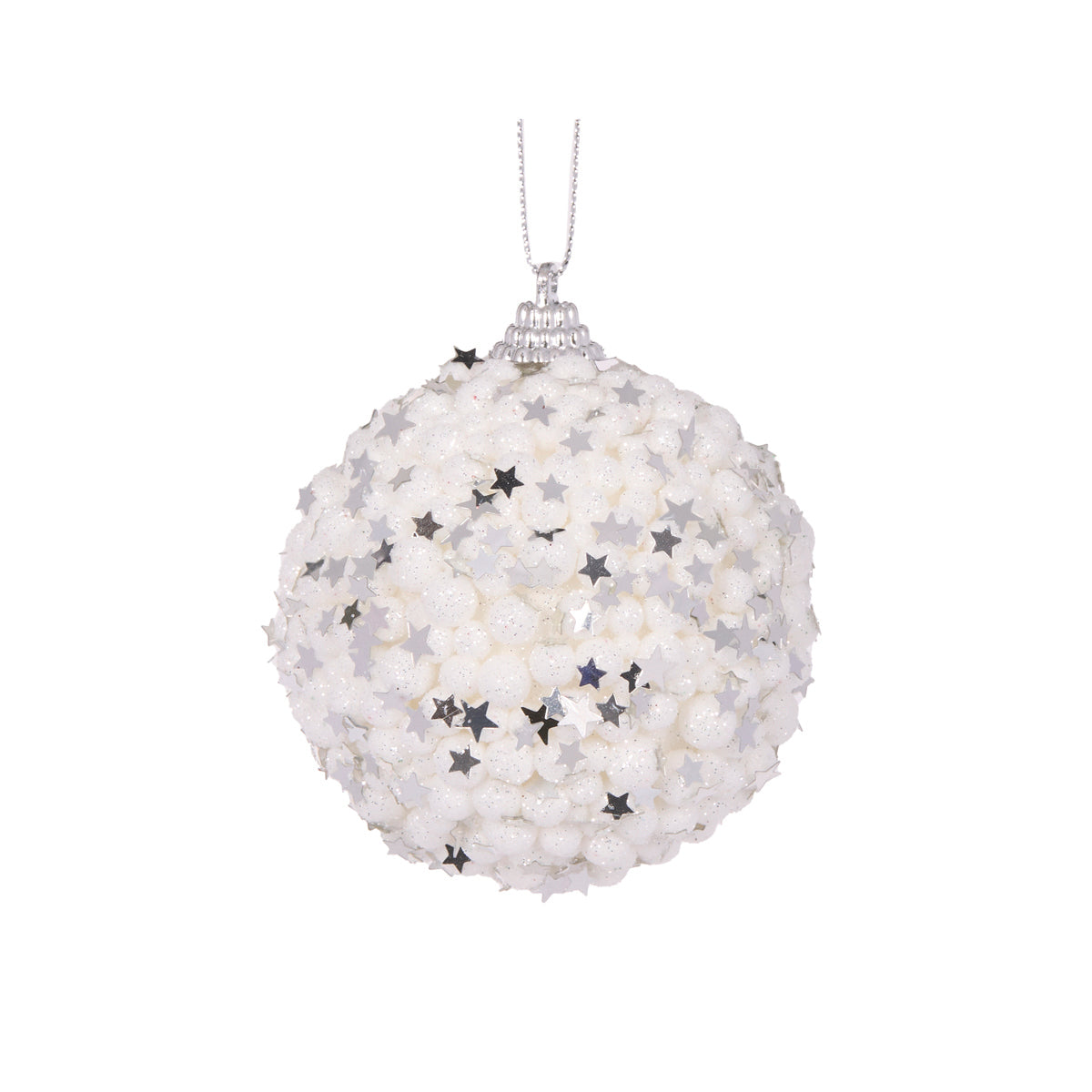 MINI WHITE STARS BAUBLE