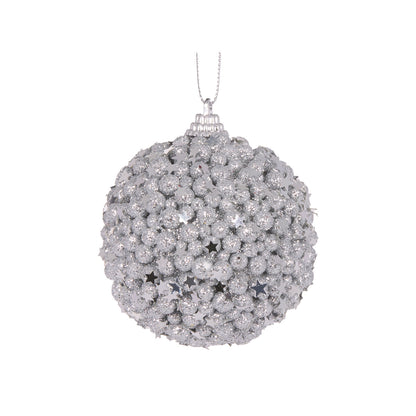Mini Silver Stars Bauble