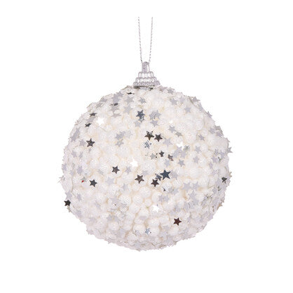 White Stars Bauble