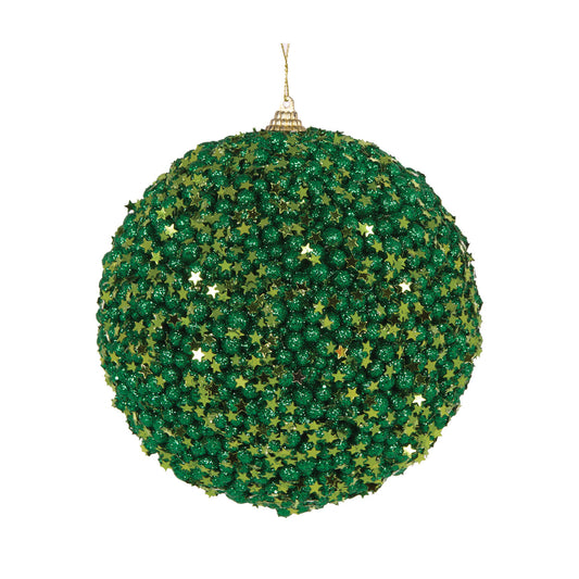 XL GREEN STARS BAUBLE