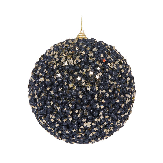 XL NAVY STARS BAUBLE